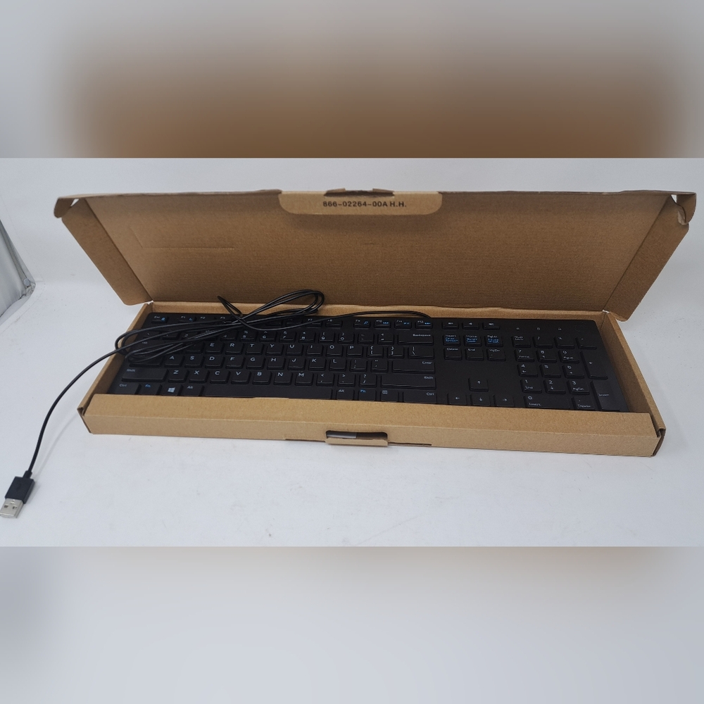 NEW Dell Keyboard Wired USB Computer KB216T Multimedia Keys Slim